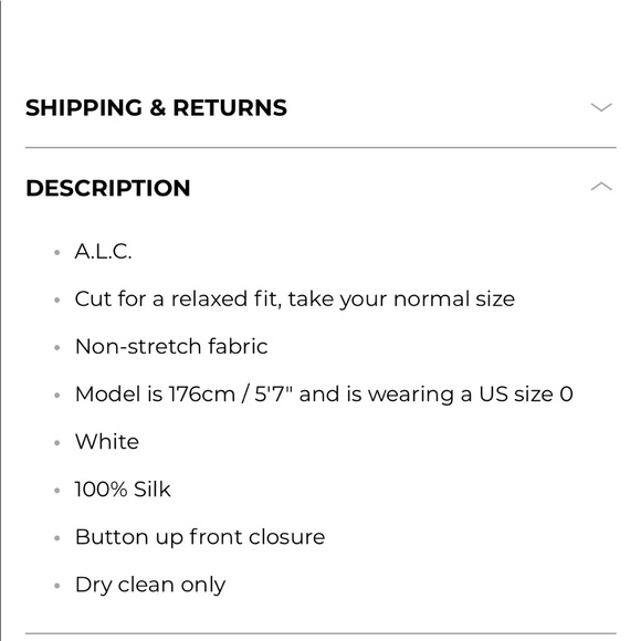 A.L.C. Noreen Python snake print silk oversized blouse NWT - Picture 7 of 16